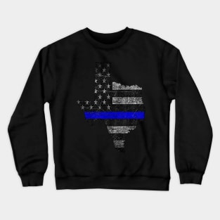 Texas Thin Blue Line Crewneck Sweatshirt